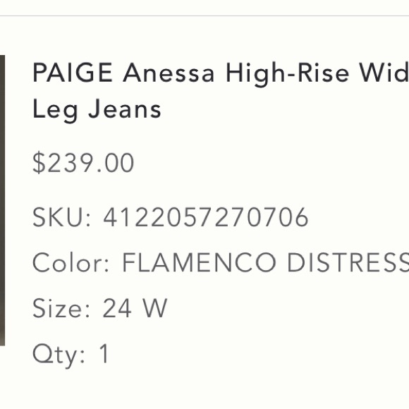 PAIGE Anessa High-Rise Wide-Leg Jeans *altered, read description* - Picture 5 of 6